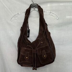 a.n.a Brown Suede Leather Shoulder Bag, Brand New w/Tags